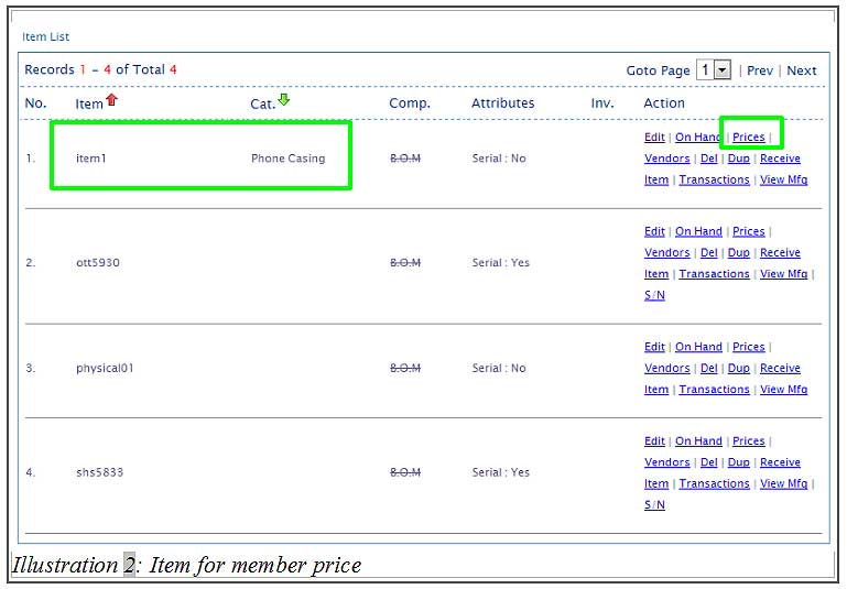 BMO inventory member category price 2