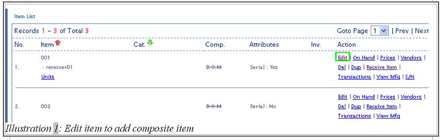 BMO inventory create composite item 1-2