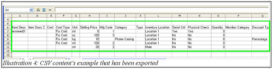 BMO inventory export csv 5