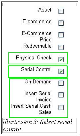 BMO inventory serial control 3
