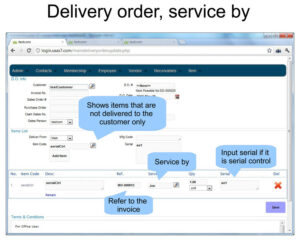 delivery order service by